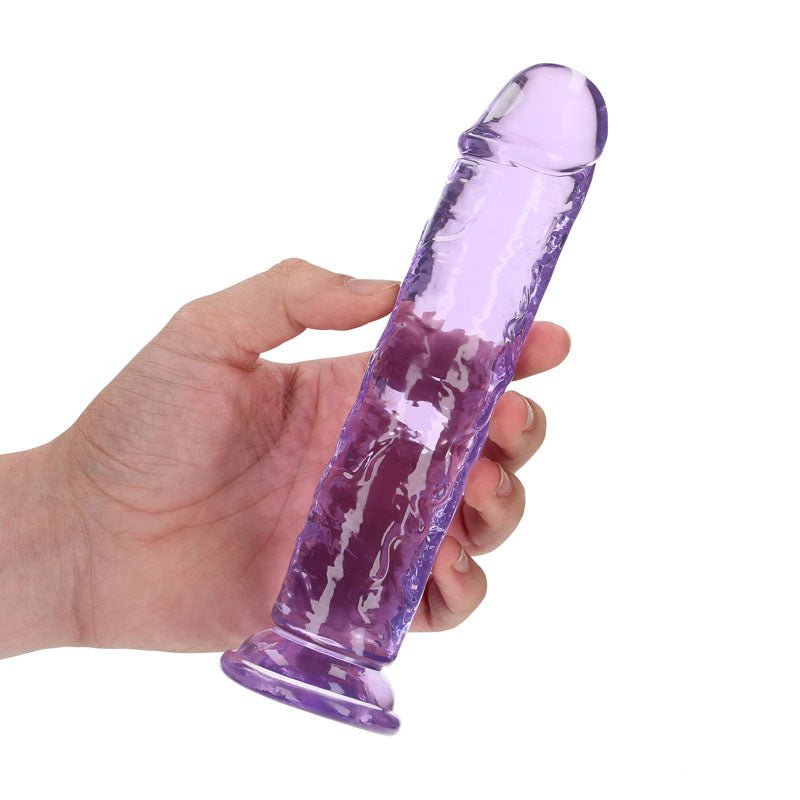 REALROCK 18 cm Straight Dildo - Purple 18 cm (7'') Dong - DONGS