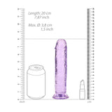 REALROCK 18 cm Straight Dildo - Purple 18 cm (7'') Dong - DONGS