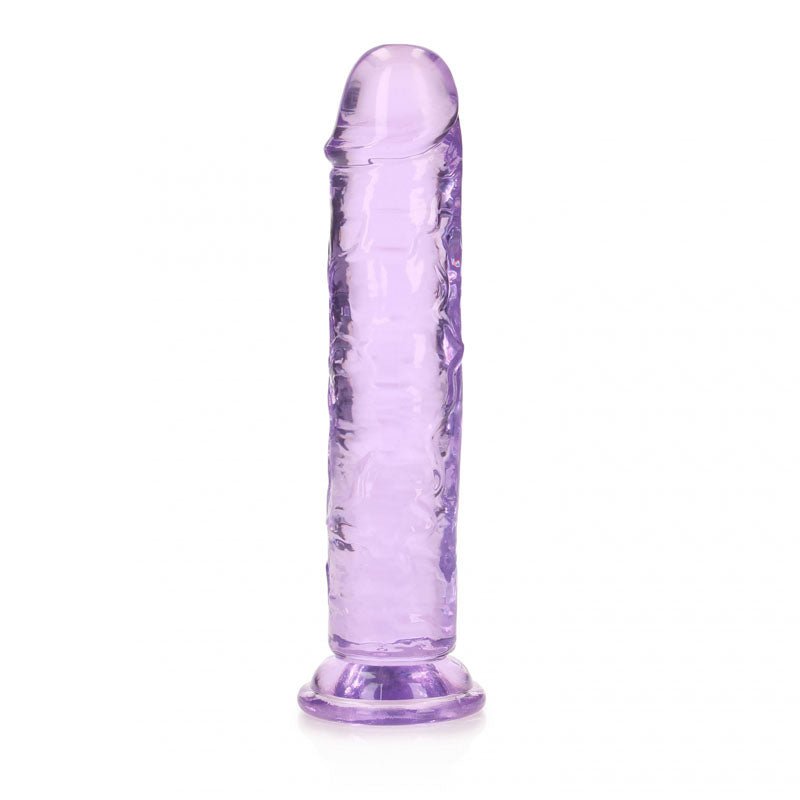 REALROCK 18 cm Straight Dildo - Purple 18 cm (7'') Dong - DONGS