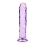 REALROCK 18 cm Straight Dildo - Purple 18 cm (7'') Dong - DONGS