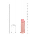 REALROCK 20cm Extra Thick Realistic Dildo with Suction Cup – Flesh - DONGS