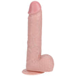 REALROCK 20cm Vibrating + Thrusting Cock with Balls - Flesh (8'') - DONGS