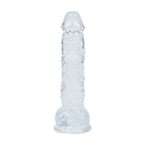 RealRock 5 Inch Crystal Clear Dildo With Balls Realistic Pleasure - DONGS