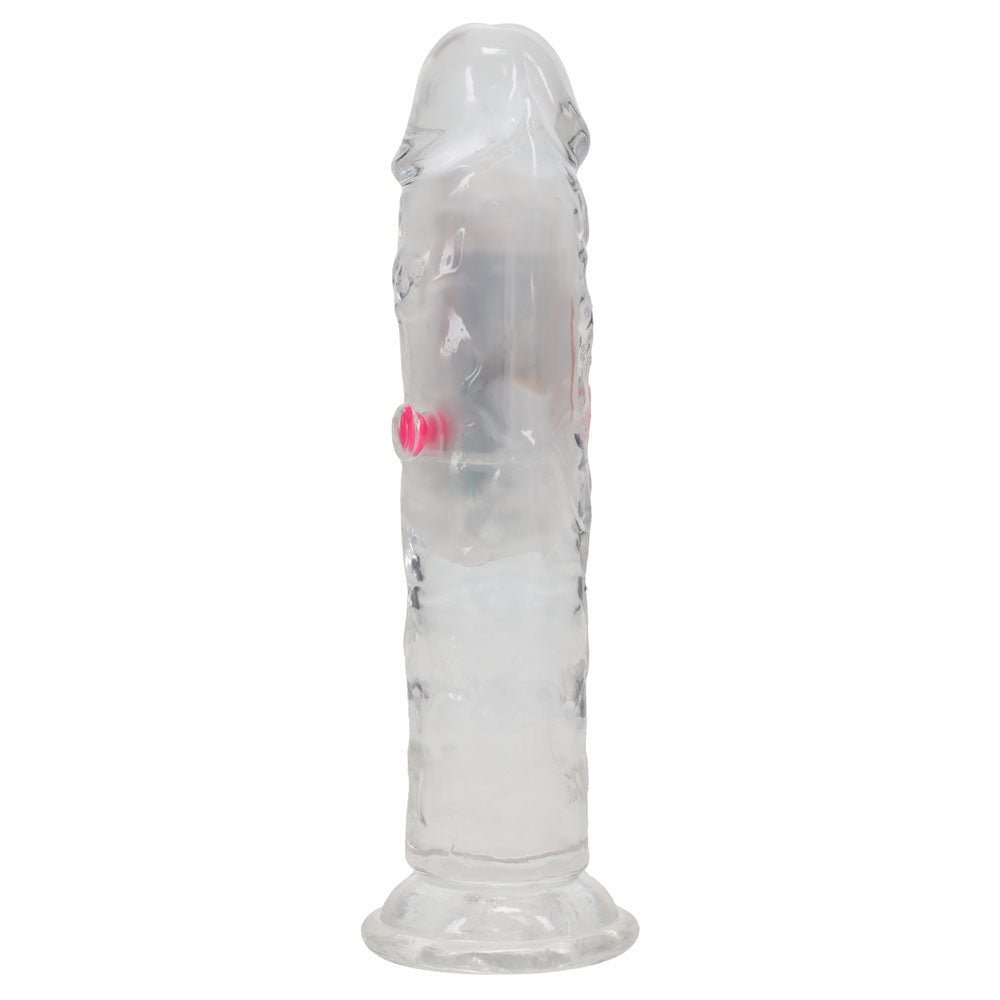 REALROCK 6'' No Balls Wireless Rechargeable LED Vibrating Dong - DONGS