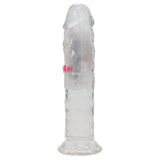 REALROCK 6'' No Balls Wireless Rechargeable LED Vibrating Dong - DONGS