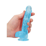 REALROCK 6'' Realistic Dildo With Balls - Blue 15.2 cm Dong - DONGS