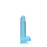REALROCK 6'' Realistic Dildo With Balls - Blue 15.2 cm Dong - DONGS