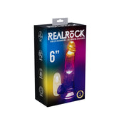 REALROCK 6'' with Balls Wireless Rechargeable LED Vibrating Dong - DONGS