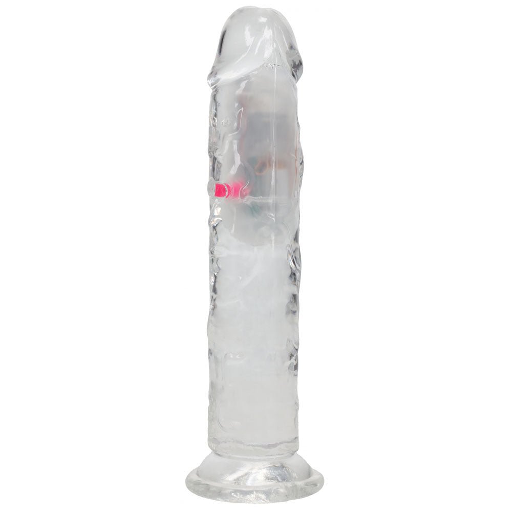 REALROCK 7'' No Balls Wireless Rechargeable LED Vibrating Dong - DONGS