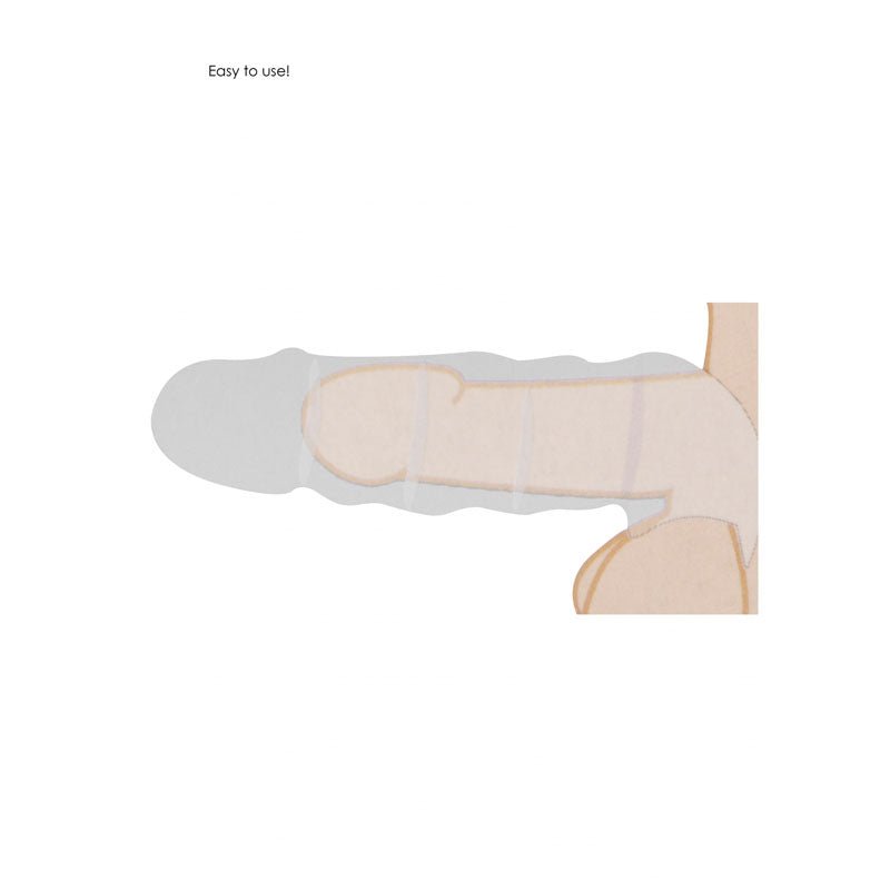 REALROCK 7'' Penis Extender Sleeve – Realistic Flesh TPE Extension - SLEEVES