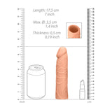 REALROCK 7'' Penis Extender Sleeve – Realistic Flesh TPE Extension - SLEEVES