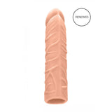 REALROCK 7'' Penis Extender Sleeve – Realistic Flesh TPE Extension - SLEEVES