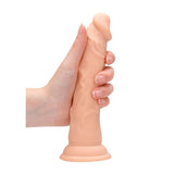 REALROCK 7" Realistic Dildo – Flesh TPE Suction Cup Dong by Shots Toys - DONGS