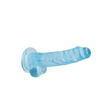 REALROCK 7'' Realistic Dildo With Balls - Blue 17.8 cm Dong - DONGS