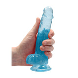 REALROCK 7'' Realistic Dildo With Balls - Blue 17.8 cm Dong - DONGS