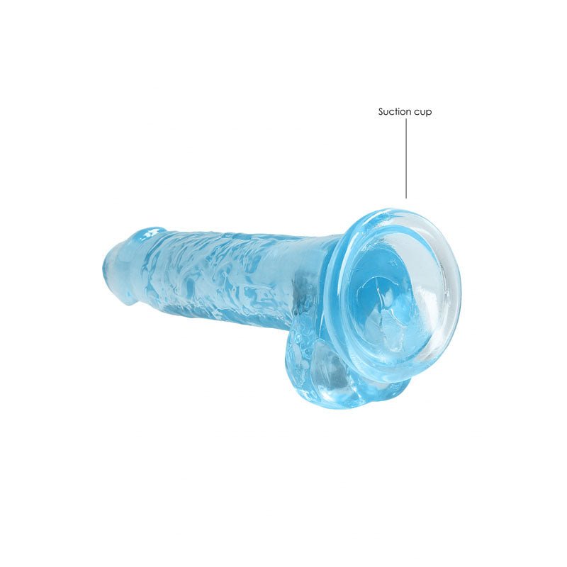 REALROCK 7'' Realistic Dildo With Balls - Blue 17.8 cm Dong - DONGS