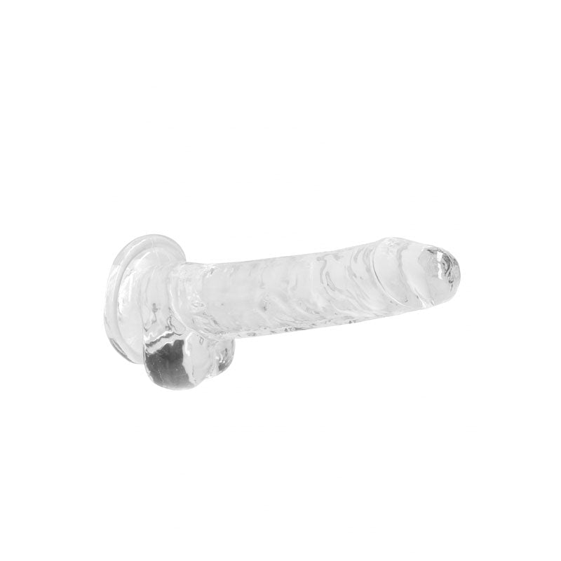 REALROCK 7'' Realistic Dildo With Balls - Clear 17.8 cm Dong - DONGS