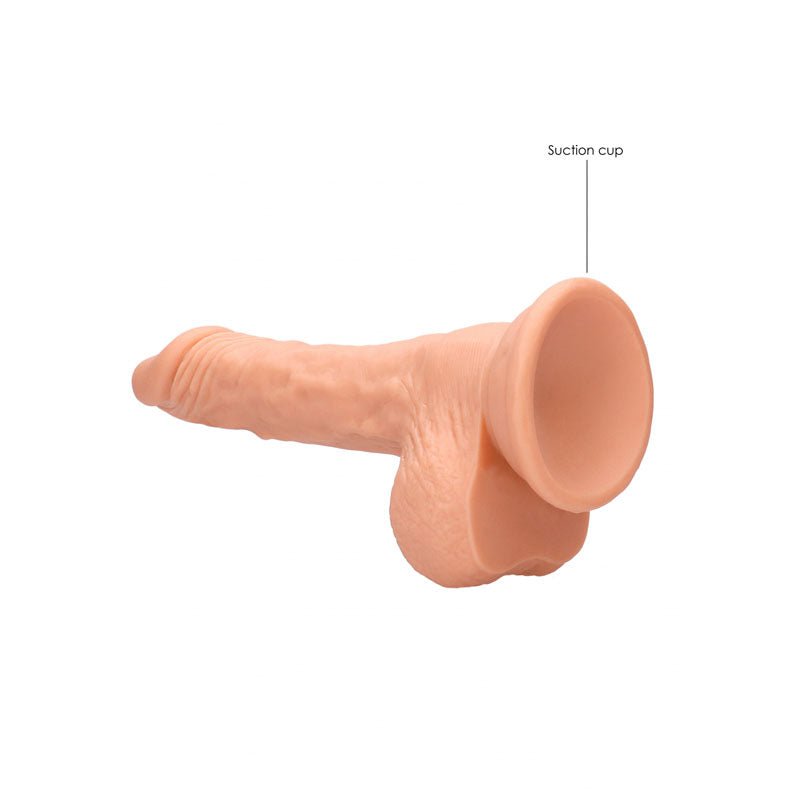 REALROCK 7'' Realistic Dildo With Balls - Flesh - DONGS