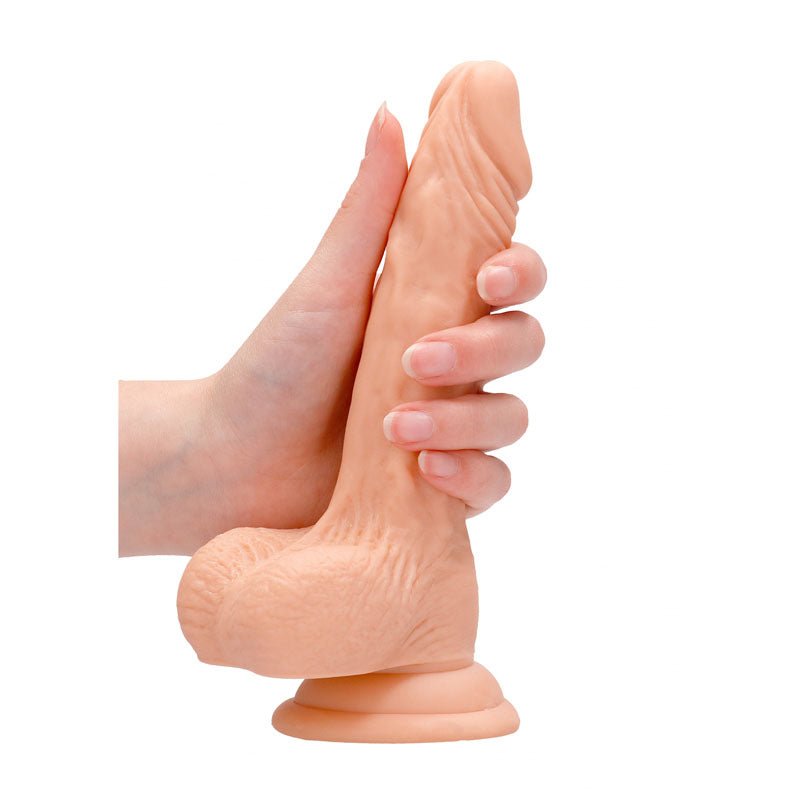 REALROCK 7'' Realistic Dildo With Balls - Flesh - DONGS