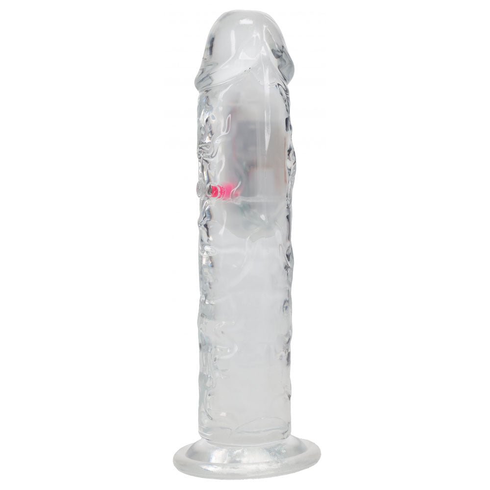 REALROCK 8'' No Balls Wireless Rechargeable LED Vibrating Dong - DONGS