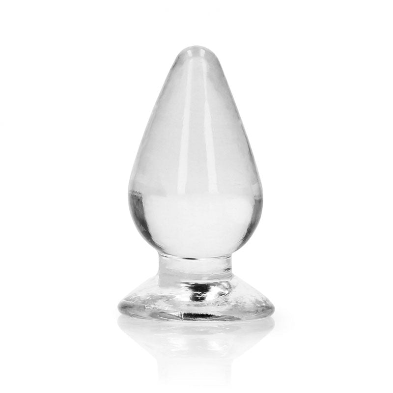 REALROCK 9 cm Anal Plug - Clear - ANAL TOYS