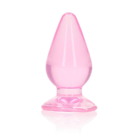 REALROCK 9 cm Anal Plug - Pink - Pink 9 cm (3.5'') Butt Plug - Anal Toys