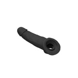 Realrock 9 Inch Realistic Penis Extender With Rings Black Sleeve - SLEEVES