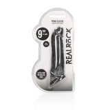 Realrock 9 Inch Realistic Penis Extender With Rings Black Sleeve - SLEEVES