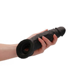 Realrock 9 Inch Realistic Penis Extender With Rings Black Sleeve - SLEEVES