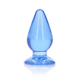 REALROCK Blue Anal Plug – 9cm TPE Butt Plug with Suction Cup Base - Anal Toys