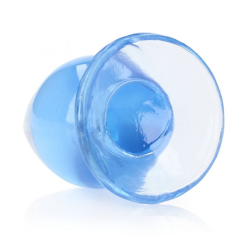 REALROCK Blue Anal Plug – 9cm TPE Butt Plug with Suction Cup Base - Anal Toys