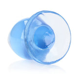 REALROCK Blue Anal Plug – 9cm TPE Butt Plug with Suction Cup Base - Anal Toys
