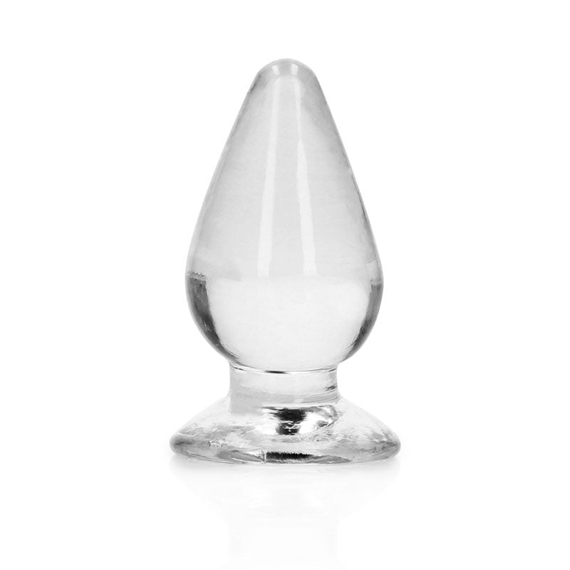 REALROCK Crystal Clear Anal Plug – 11.5cm Suction Cup Butt Plug - Anal Toys