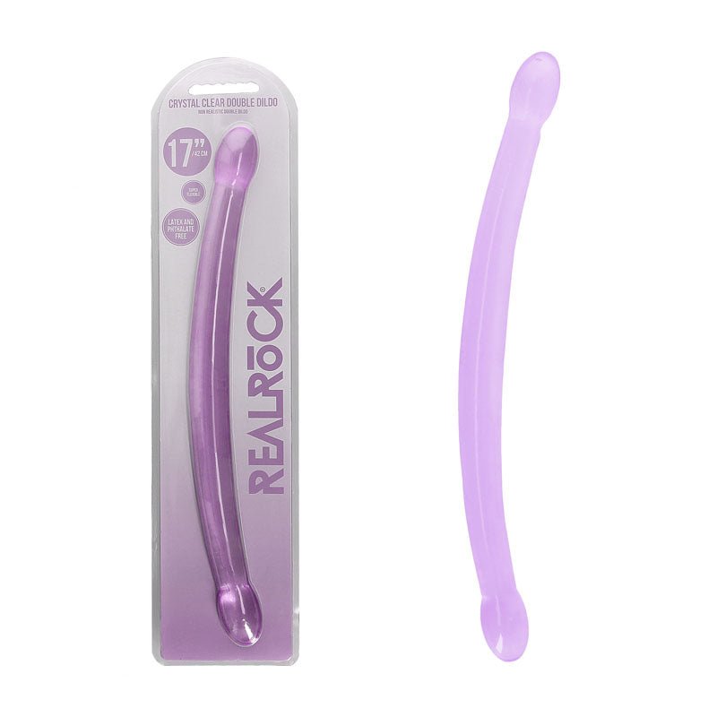 Realrock Double Dong 17 Inch Purple 42 Cm Non Realistic Sex Toy - DONGS