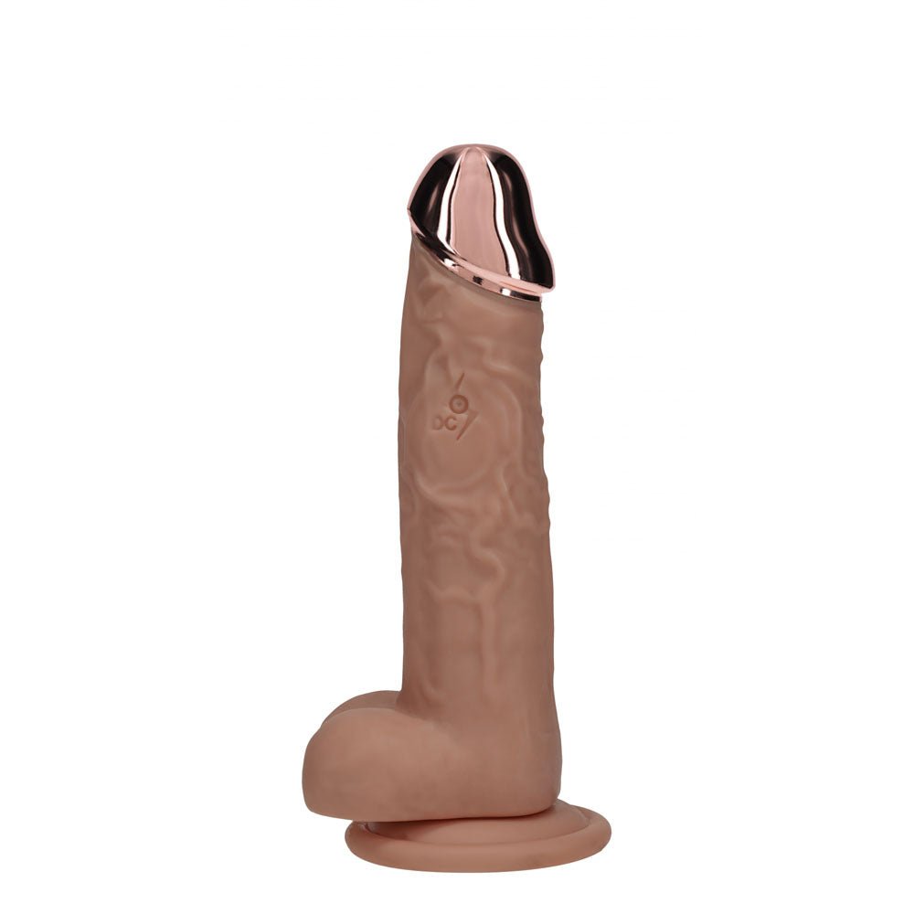 RealRock Metal Head 6 Inch Dildo Vibrating Wireless Remote - DONGS