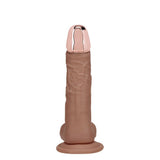 RealRock Metal Head 6 Inch Dildo Vibrating Wireless Remote - DONGS