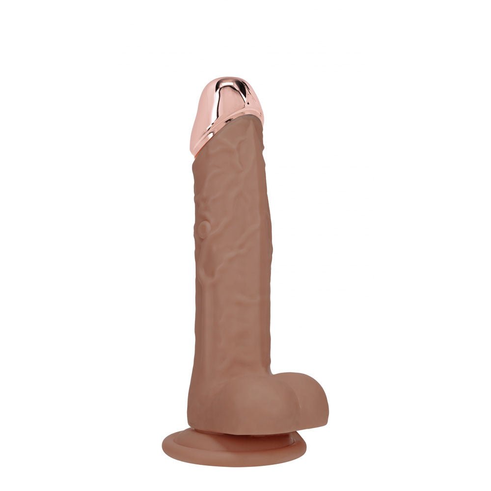 RealRock Metal Head 6 Inch Dildo Vibrating Wireless Remote - DONGS