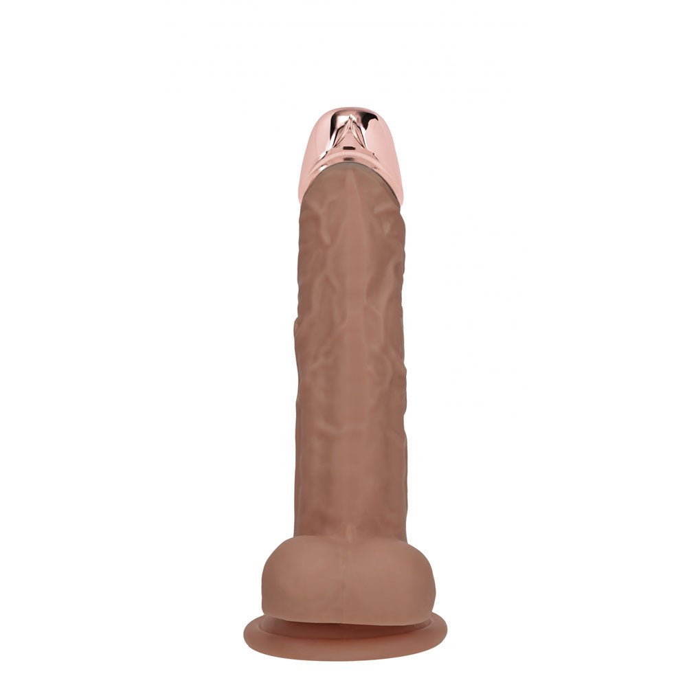 RealRock Metal Head 6 Inch Dildo Vibrating Wireless Remote - DONGS
