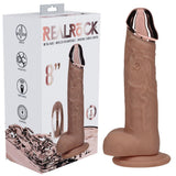 RealRock Metal Head Rechargeable Dildo Tan 22 cm Wireless Remote - DONGS