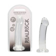 REALROCK Non Realistic Dildo With Suction Cup 17 Cm Clear - DONGS