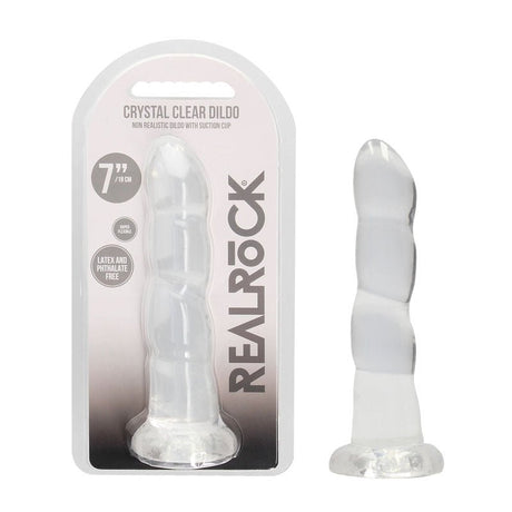 RealRock Non Realistic Dildo With Suction Cup For Intimate Play - DONGS
