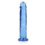 RealRock Premium Straight Dildo Blue 10 Inch - DONGS