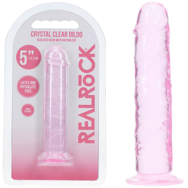 Realrock Realistic 5 Inch Pink Dildo 12 7 Cm Premium Adult Toy - DONGS