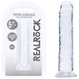 Realrock Realistic Clear Dildo 5 Inch 12.7 Cm Transparent Shaft - DONGS