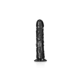 REALROCK Realistic Curved Dildo with Suction Cup - 7 Inch PVC G - Spot Toy - DONGS