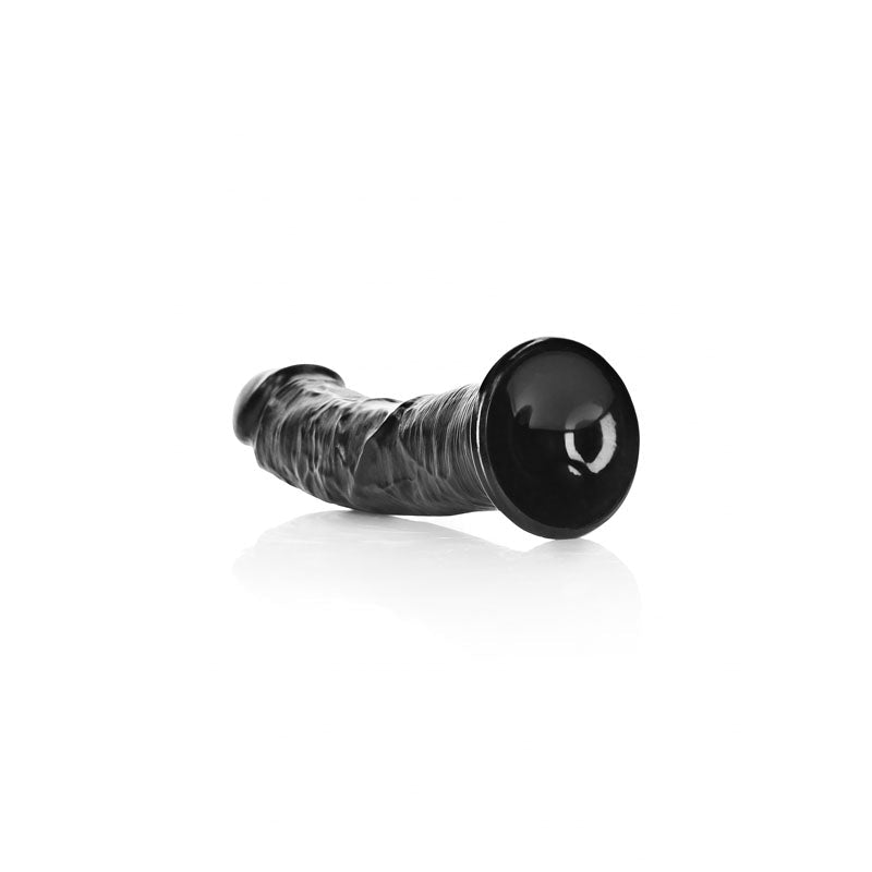REALROCK Realistic Curved Dildo with Suction Cup - 7 Inch PVC G - Spot Toy - DONGS
