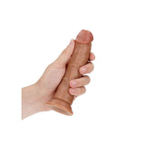 REALROCK Realistic Curved PVC Dildo with Suction Cup – Tan, 7 Inch - DONGS