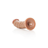 REALROCK Realistic Curved PVC Dildo with Suction Cup – Tan, 7 Inch - DONGS