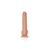 REALROCK Realistic Dildo with Balls – 18cm Tan PVC Suction Cup Dong - DONGS