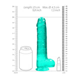 REALROCK Realistic Dildo With Balls 9IN - DONGS
